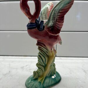 Vintage Mid-Century Modern Ceramic Flamingo Figurine